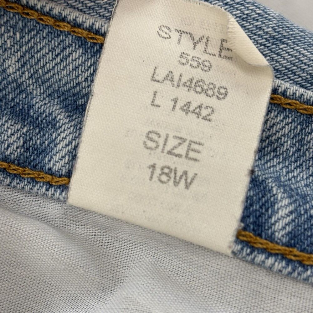 Vintage Route 66 Relaxed Fit Light Wash Mom Jeans Women's Size 18W High Rise - Picture 5 of 11